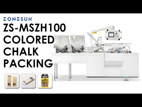 ZONESUN ZS-MSZH100 Automatic Cartoning Machine for Color Chalk and Pencils