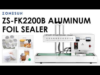 ZONESUN ZS-FK2200B Aluminum Foil Bottle Cap Sealing Machine