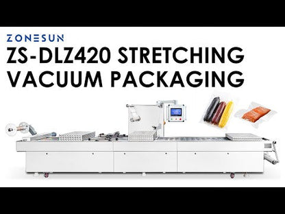 ZONESUN ZS-DLZ420 Automatic Product Vacuum Shrink Packaging Machine