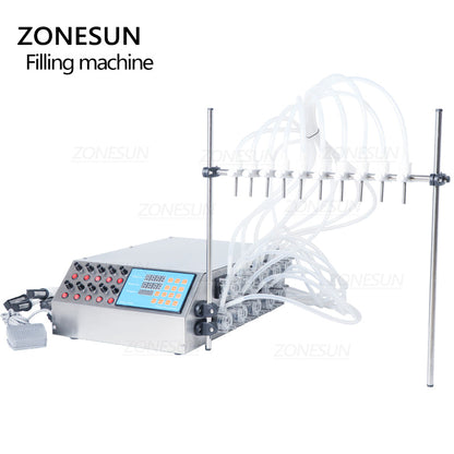 ZONESUN ZS-YTPP10 Electric 10Nozzle Peristaltic Pump Liquid Filling Machine