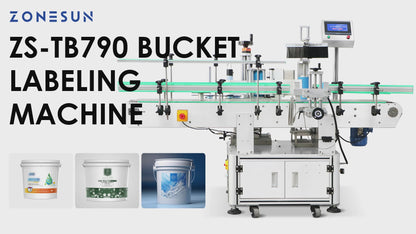 Zonesun ZS‑TB790 Automatic Handle Bucket Labeling Machine
