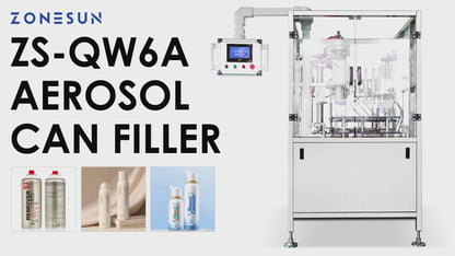 Zonesun ZS-QW6A Bag-on-Valve Aerosol Filling and Crimping Machine