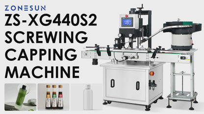 Zonesun ZS-XG440S2 Automatic Servo Capper with Dual-Track Feeder