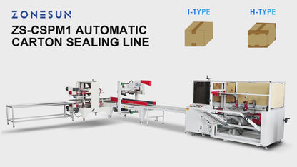 ZONESUN ZS-CSPM1 Automatic Carton Sealing Production Line