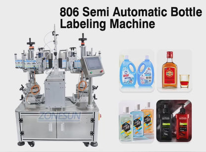 Zonesun ZS-TB806 Semi-Automatic Double Side Labeling Machine
