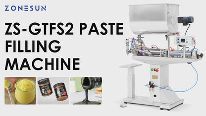 ZONESUN ZS‑GTFS2 Semi‑Automatic Paste Piston Filler with U‑Hopper