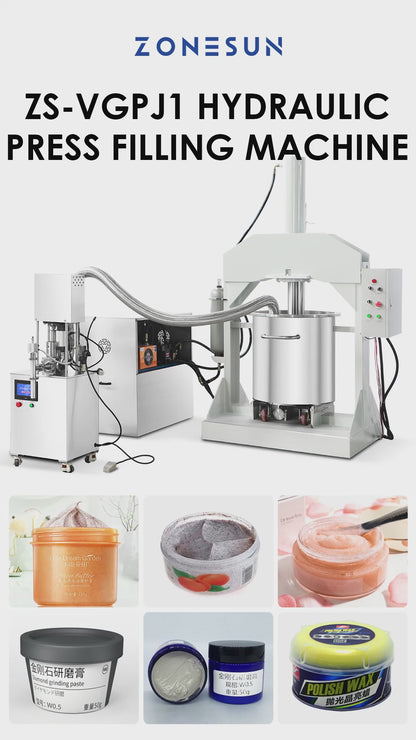 Zonesun ZS-VGPJ1 Semi‑Automatic Pneumatic Psaste Filling Machine