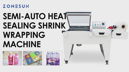 ZONESUN ZS-SX5540 Semi‑Automatic L Bar Sealer with Heat Shrinker