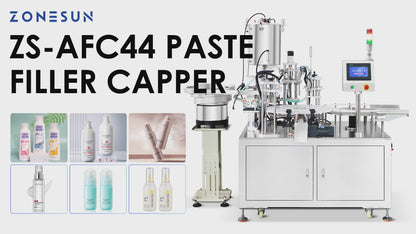 Zonesun ZS-AFC44 Automatic Airless Pump Bottle Filling and Capping Machine