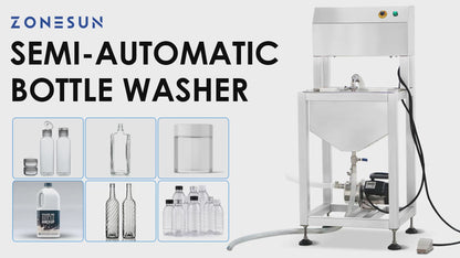 ZONESUN ZS-WB2S Semi Automatic Double Head Bottle Cleaning Machine