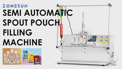 ZONESUN ZS-ASP4 Semi Automatic Spout Pouch Liquid Filling Machine
