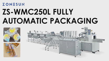 Zonesun ZS‑WMC250L Horizontal Flow Wrapper—Automated Packing Solution