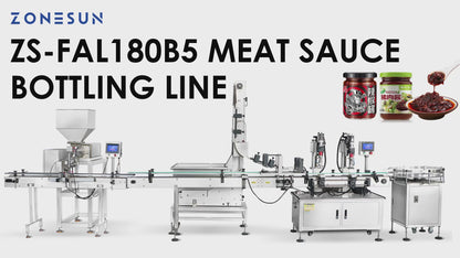ZONESUN ZS-FAL180B5 Automatic Meat Sauce Filling and Capping Line
