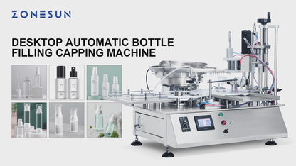 ZONESUN ZS-AFC7 Single Nozzle Magnetic Pump Filling Capping Machine