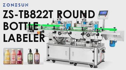 Zonesun ZS-TB822T Dual-Sided Bottle Labeling Machine