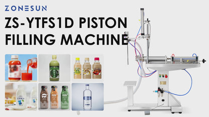 Zonesun ZS-YTFS1D Semi‑Auto Stand Piston Viscous Liquid Filling Machine