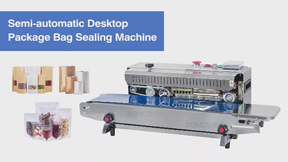 ZONESUN ZS‑FR900 Automatic Continuous Band Sealer with Date Coding