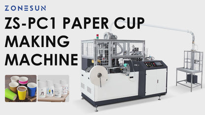 ZONESUN ZS‑PC1 Automatic Paper Cup Making Machine Disposable Cup Production Equipment