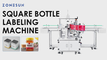 Zonesun ZS-SL25 Wrap-around Labeling Machine for Square Bottle