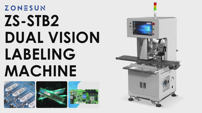 ZONESUN ZS‑STB2 CCD Visual Inspection Flat Labeling Machine