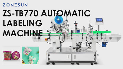 Zonesun ZS-TB770 Top & Body Labeling Machine for Tapered Bottles