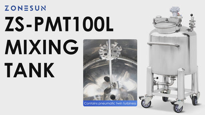ZONESUN ZS‑PMT100L Pneumatic Mixing Tank