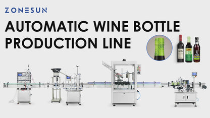 ZONESUN ZS-FAL180Z5 Auto Wine Bottle Filling Capping Labeling Line