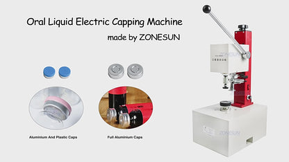 ZONESUN KFJ‑1035 Electric Manual Capping Machine for 10–35 mm Vials