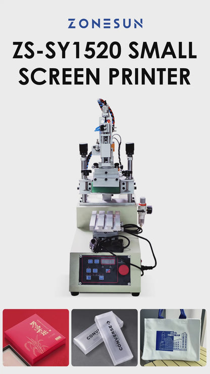 Zonesun ZS‑SY1520 Swing‑Arm Screen Printer for Clothes and Boxes