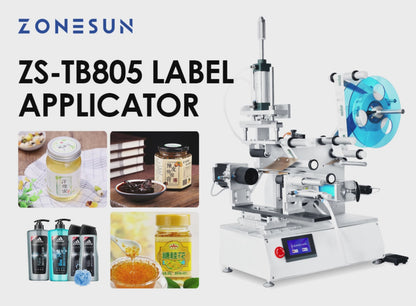 ZONESUN ZS-TB805 Semi-Auto Labeling Machine for Irregular Bottles