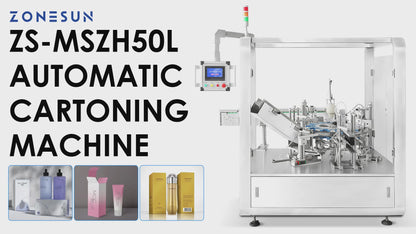 ZONESUN ZS-MSZH50L Auto Vertical Cartoning and Box Sealing Machine