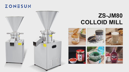 ZONESUN ZS‑JM80 Paste Colloid Grinding Machine for Food Processing