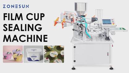 ZONESUN ZS‑AFS1800 Rotary Cup Filling, Roll Film Sealing & Printing