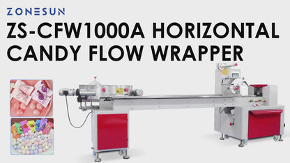 Zonesun ZS-CFW1000A High Speed Candy Wrapping Machine Video