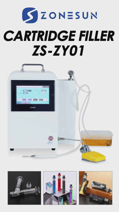 Zonesun ZS‑ZY01 Semi‑Automatic Cartridge & Eliquid Oil Filling Machine