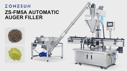 ZONESUN ZS-FM5A Servo Motor Automatic Auger Powder Filling Machine