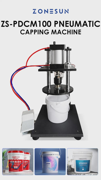 Zonesun ZS-PDCM100 Pneumatic Bucket Lid Pressing Machine