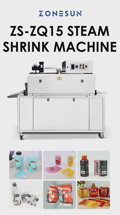 ZONESUN ZS-ZQ15 Steam Shrink Sleeve Tunnel