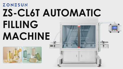 Zonesun ZS-CL6T Automatic 6‑Head Servo Magnetic Pump Liquid Filling Machine
