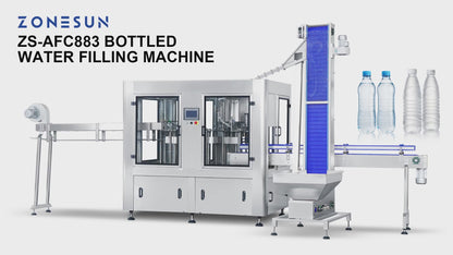 ZONESUN ZS-AFC883 Liquid Bottle Rinsing Filling Capping Line