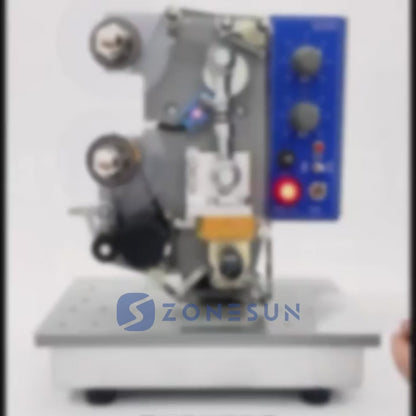 ZONESUN HP‑241B Semi‑auto Hot Stamp Ribbon Code Printer for Packaging