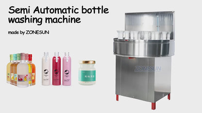 ZONESUN ZS-WB32 Lavabottiglie semiautomatica rotativa piccola