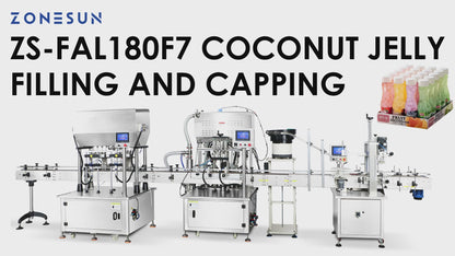 Zonesun ZS-FAL180F7 Coconut Jelly Juice Filling & Capping Line