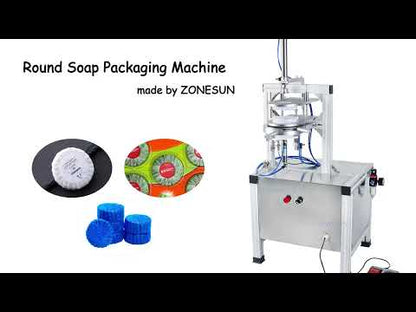 ZONESUN ZS-PK900 Semi-Auto Pleated Wrapping Machine for Round Products