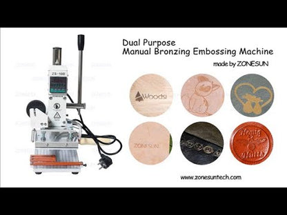ZONESUN ZS-100 10x13cm Hot Foil Stamping Machine
