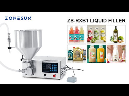 ZONESUN ZS-RXB1 Flexible Impeller Pump Liquid Paste Filling Machine