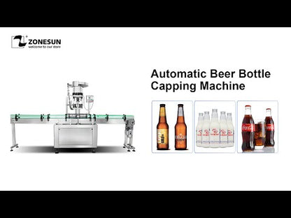 ZONESUN ZS-XG440E Máquina taponadora automática de botellas de cerveza Taponadora de corona 