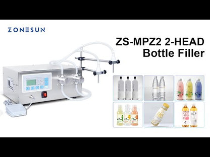 ZONESUN ZS‑MPZ2 Semi‑automatic 2 Nozzles Magnetic Pump Filler