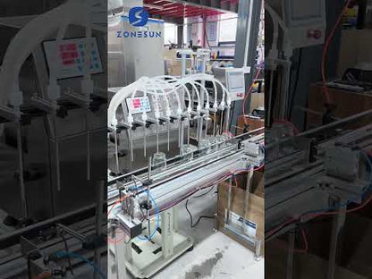 ZONESUN Macchina per il rifornimento di liquidi con pompa a diaframma elettrica a 10 ugelli, macchina ad alta efficienza per succhi di frutta, prodotti per bere