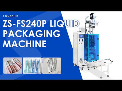 ZONESUN ZS-FS240P Automatic Liquid Sachet Packing Machine for Energy&Herbal Drinks